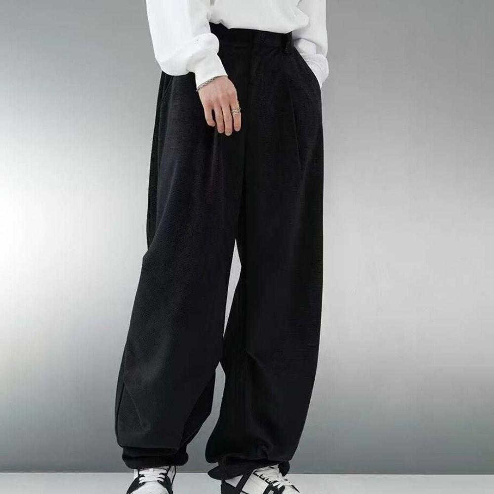 

Свободные вельветовые повседневные брюки, свободные бархатные брюки, модные прямые широкие брюки, спортивные