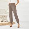 Womens Solid Color Printed Loose Low Waist Wide Leg Pants Long Pants Casual Pant
