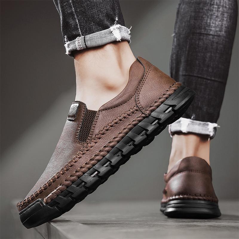 Fashion Handmade Men's Leather Shoes High Quality Hot Selling New Design Styles Leisure Business Office Daily Outdoor Comfortable Shoes