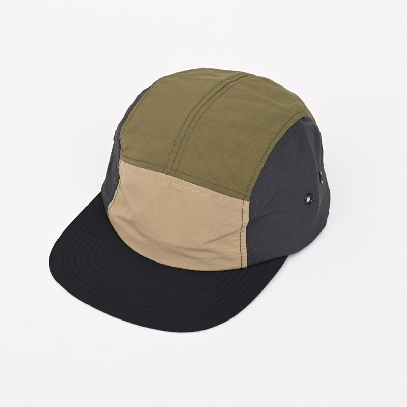 Color Block Flat Brim Baseball Cap Men Women Lightweight Breathable Quick Dry Street Sun Hat