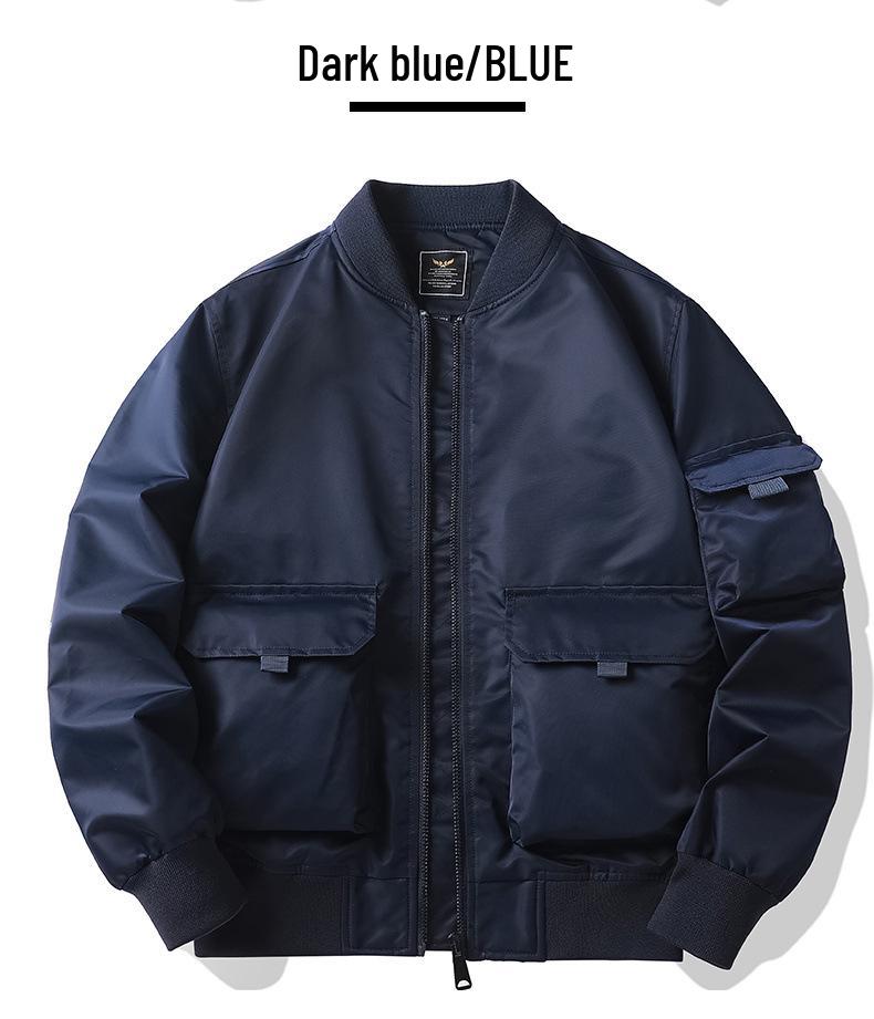 MLB & NY Collaboration American Men's Bomber Jacket - Trendy, High-Quality Cotton, Thick Padded Workwear Coat.