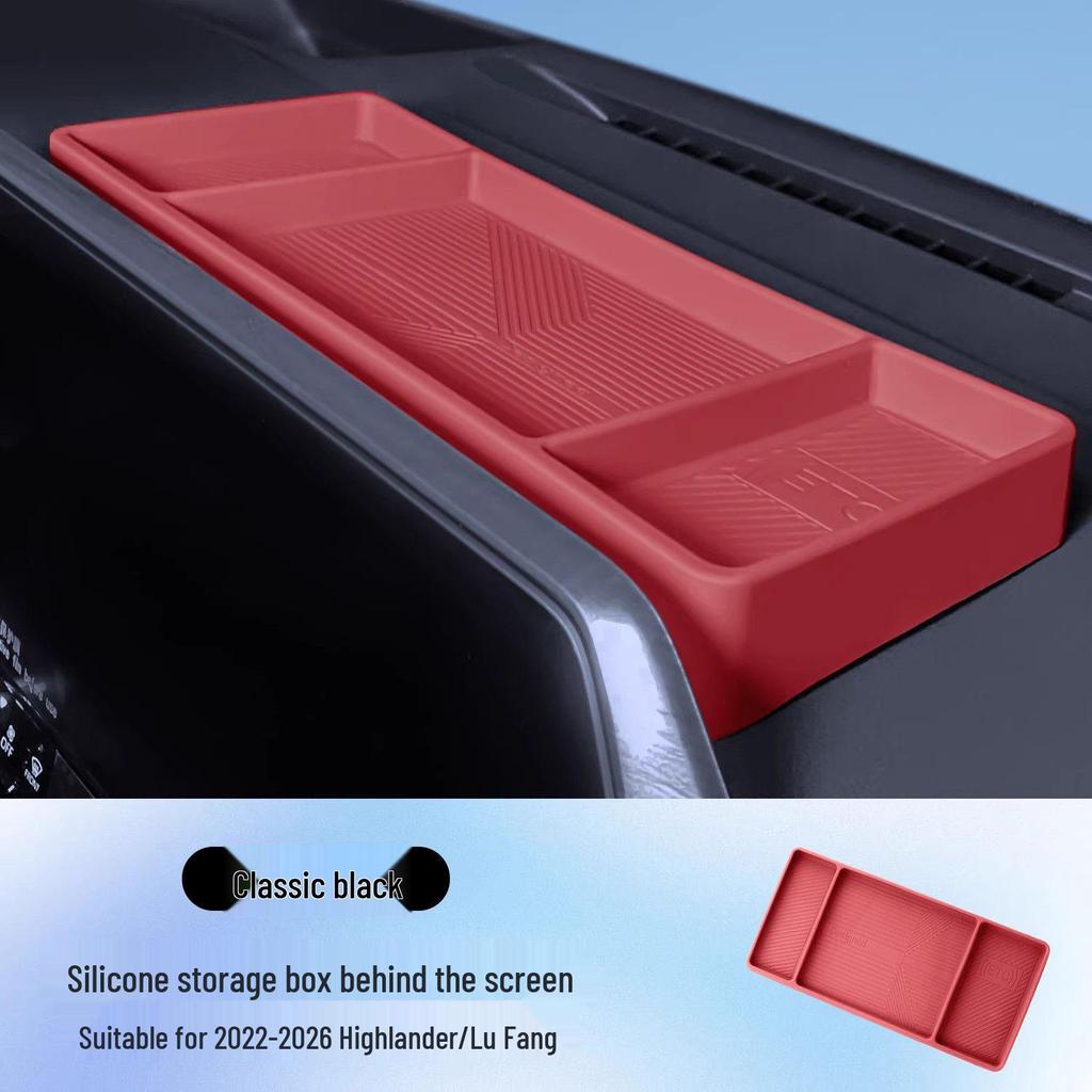 Silicone Storage Box for Toyota Wildlander, Land Cruiser, RAV4 Navigation Screen