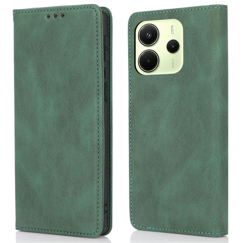 For Xiaomi Redmi Note 14 4G (163.25mm) Case Wallet Magnetic Closing Leather Flip Phone Cover