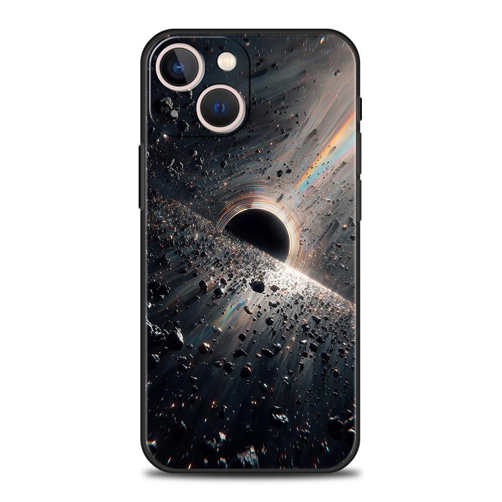 Universe Starry Sky Moon Phone Case Cover for iPhone 17 16 15 14 13 12 11 Pro Max 17 Air Plus Shockproof Soft TPU Shell Fundas