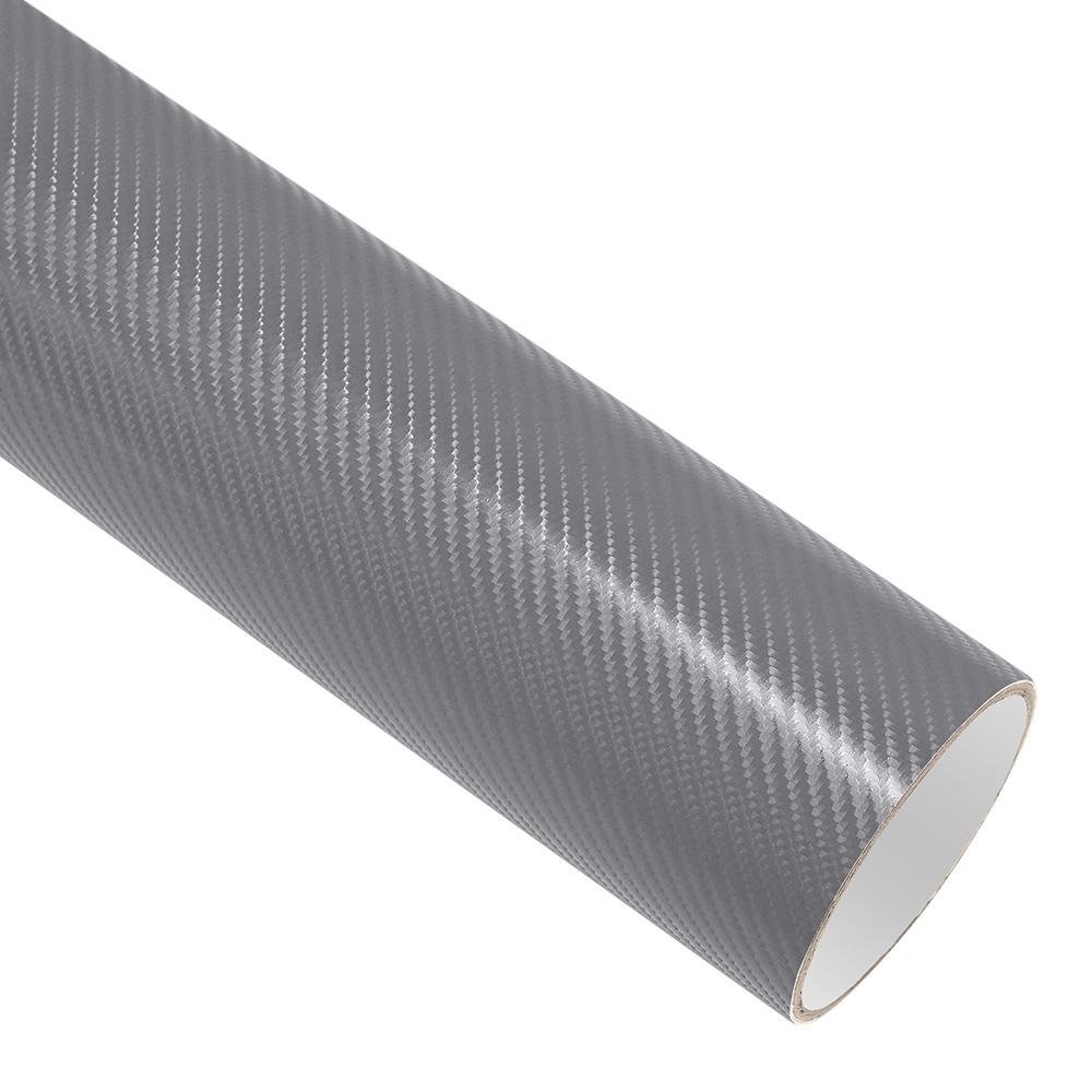 4D Carbon Fiber Grey Car Wrap Film Car Sticker Color Change Vinyl Film Bubble Free Decoration Decal Auto Motorcycle Accessories