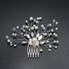 Shiny Faux Pearl Rhinestone Women Hairpin Bridal Comb Wedding Banquet Headdress
