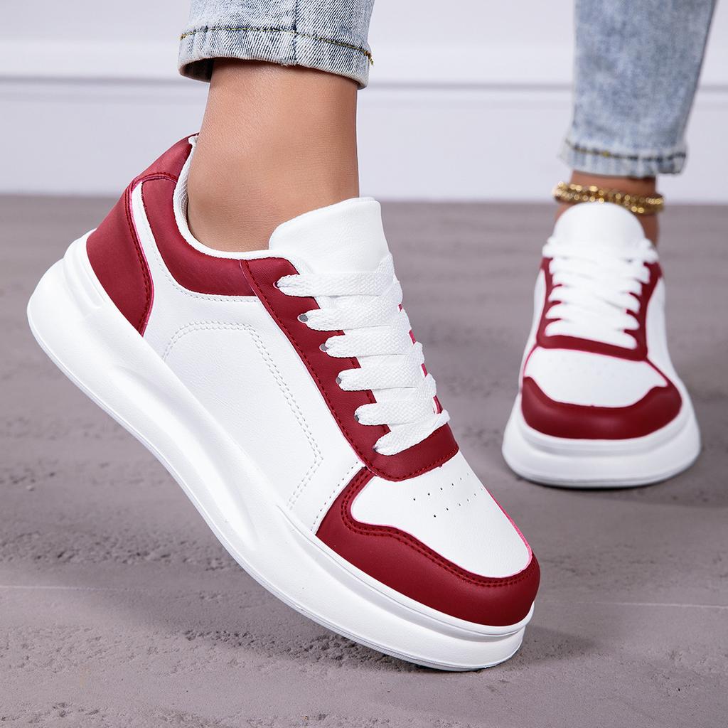 Large size spring autumn leather surface new casual sports shoes youth casual board shoes
