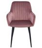 SOLDEN Chair - Pink Velvet / Black Legs X 1