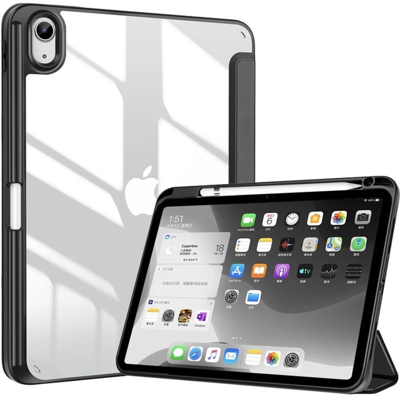 IPad 10 / 11 Case 3-Fold Stand Magnetic Acrylic Cover With Pencil Holder Shockproof Anti-Scratch Tablet Protector