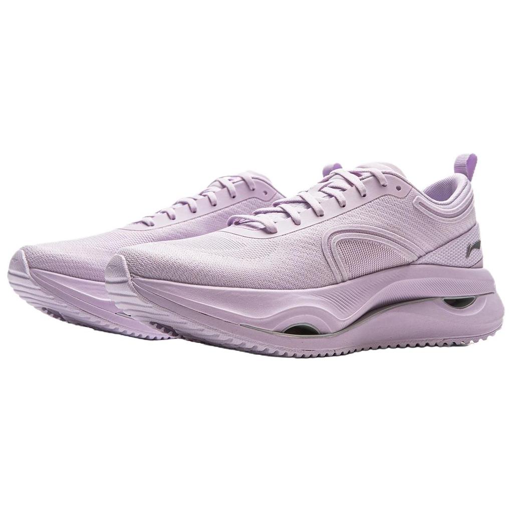 New LiNing Shock Absorbers Slip Resistant Abrasion Resistant Low Top Casual Running Shoes Women's Purple ARHV002-31