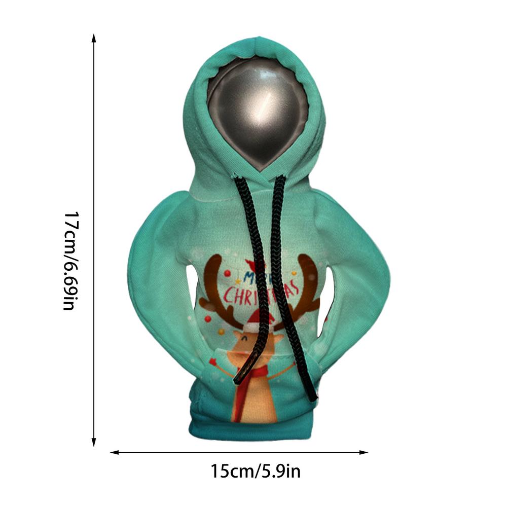Shift Knob Hoodie Christmas Gear Shift Knob Funny Car Accessories Sweatshirt Gear Shift Cover Cute Gadgets Car Accessories