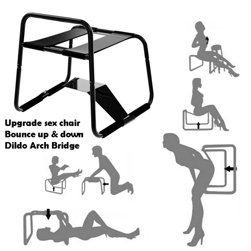 Mobilier Sex în Cuplu Joc pentru Adulți Scaun Sex Taburet Elastic Echipament Erotic Scaun SM Balansoar Sărituri Săltări Jucărie Sexuală Set