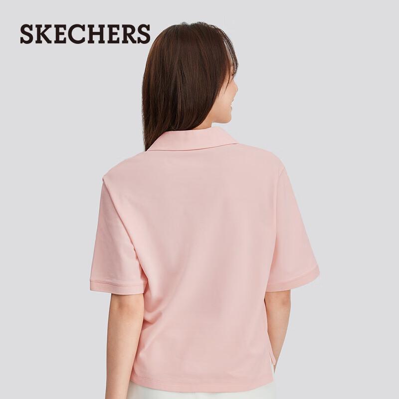 Skechers Women s Knit Short-Sleeve Polo Shirt P225W211 M