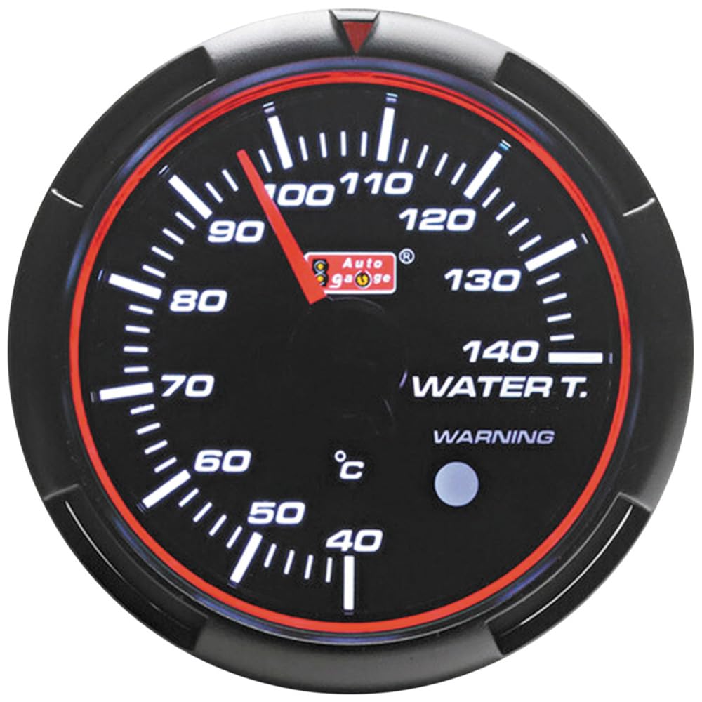 AUTOGAUGE 458 RSM2 Series 60mm White x Blue Temperature / (Water Gauge)