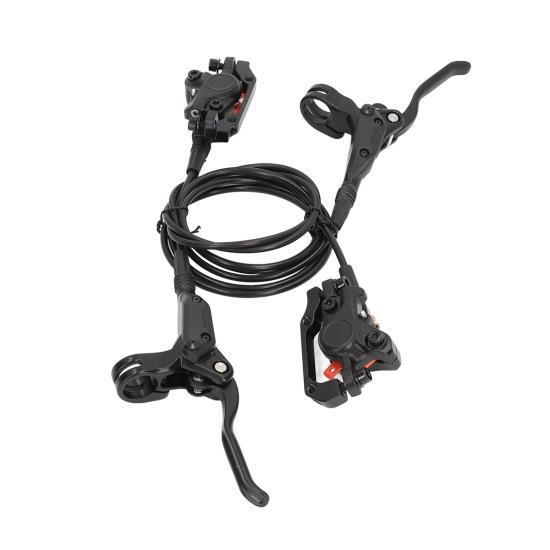 2pcs Electric Bike Hydraulic Disc Brakes 4 Piston Front Rear Oil Pressure Disc Brake Set for Modification 