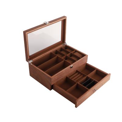 Uhrenaufbewahrungsbox, doppelschichtig, Retro-Brillen-Display, Verpackung, Schmuck-Organizer