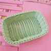 3pcs Love Heart Shape Plastic Rattan Basket Sweet Candy Gift Basket Photo Props Cute Desktop Decoration Cosmetics Fruit Basket