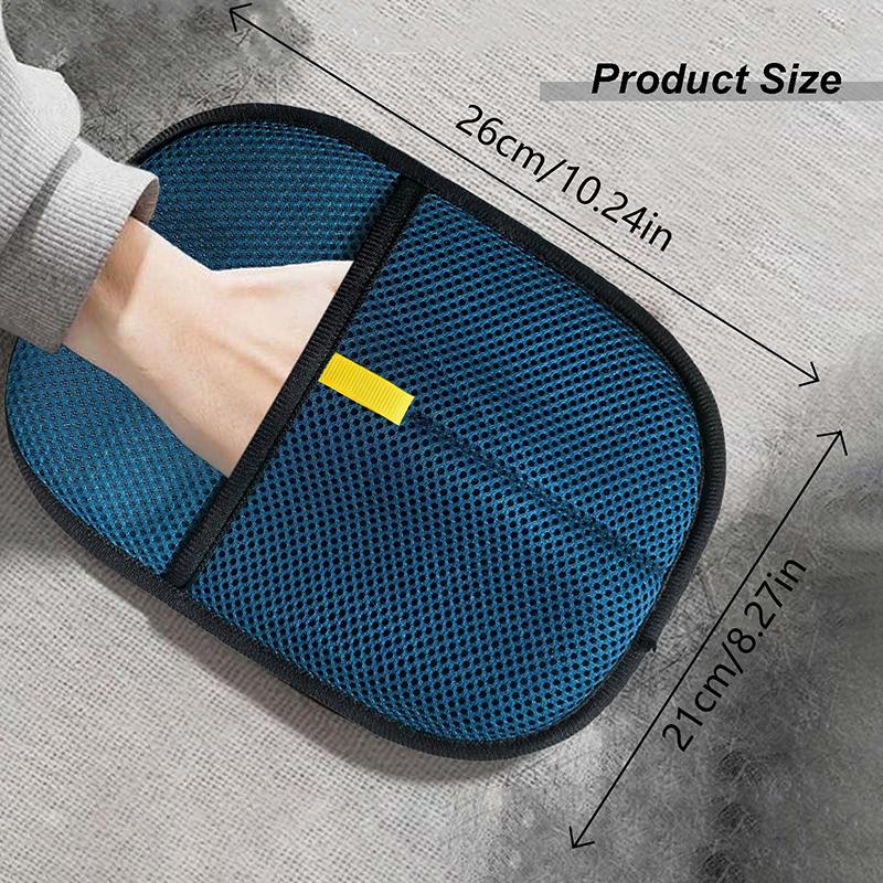 Static Pet Hair Removal Gloves Brush, Reusable Electrostatic Cat Dog Pet Hair Remover Grooming Glove Brush Tool