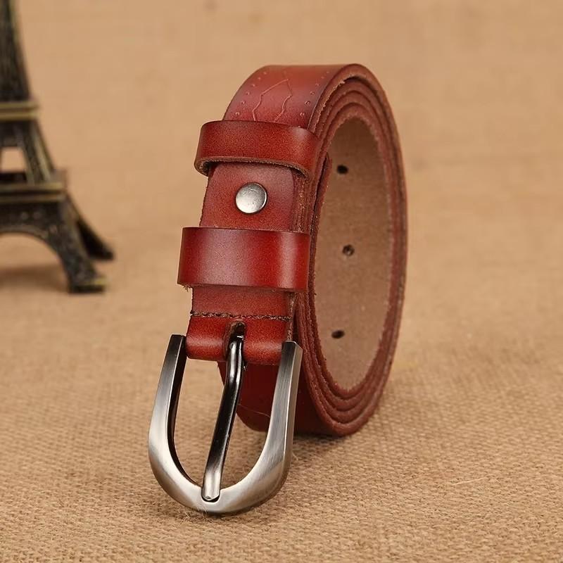 New Women's Brand New Retro Casual Real Leather Belt Buckle Genuine Leather Belt Women Jeans Belts