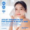 atojet Signature Filter Shower Head Set – with Filters, White, Korean