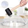 ABS Microwave Splatter Cover Transparent Cover Microwave Plate Cover Lid with Handle and Adjustable Steam Vents Holes
