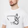 PRADA T-Shirts Men's White Crew Neck Moderate Straight Fit UJN317-10JX-F0009-S-162