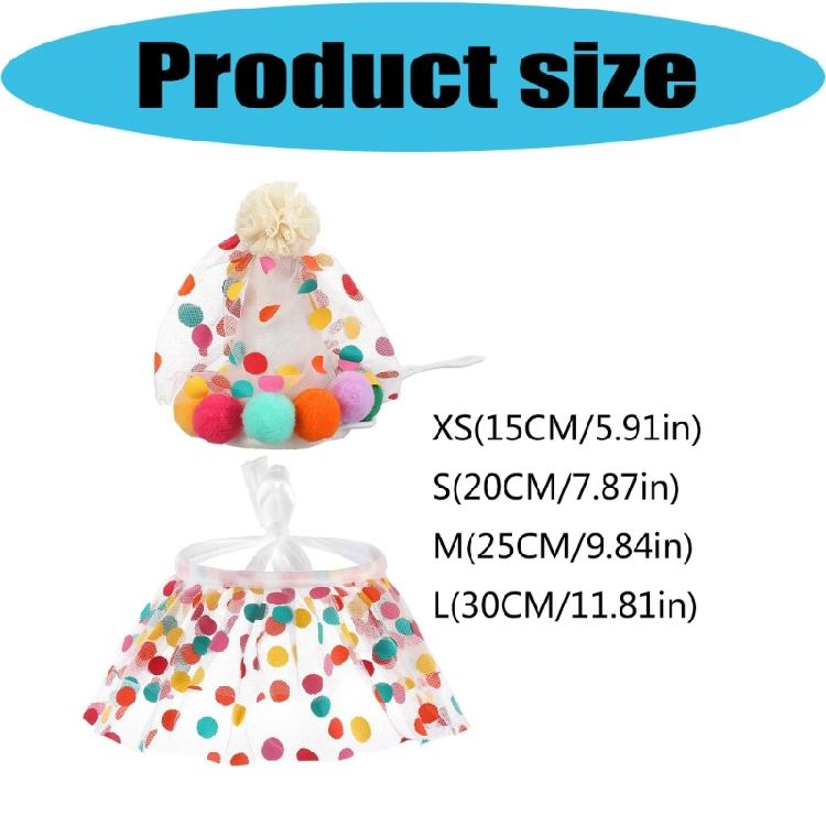 Pet Cone Hat for Puppy Birthday Dog Dotted Birthday Costume for Fashion Pet Wear Neckerchief Outfit