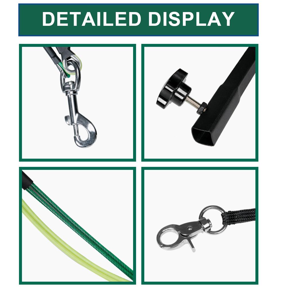 Braț de suport pentru masă de îngrijire a câinilor de companie cu înălțime reglabilă cu frânghie de reținere pentru o experiență confortabilă de îngrijire