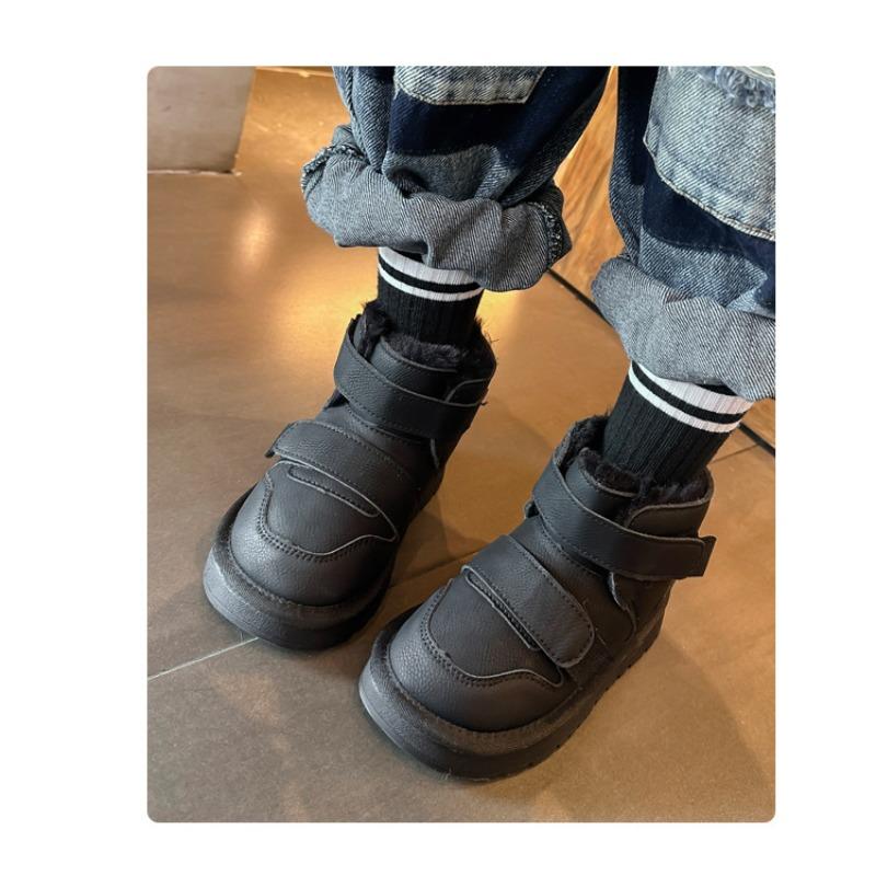 New winter girls' plush thick cotton shoes
