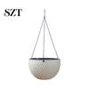 Flower Hanger Hanging Basket Imitation Honeycomb Self Water Absorption Plant Pot Waterproof Outdoor Resin for Garden