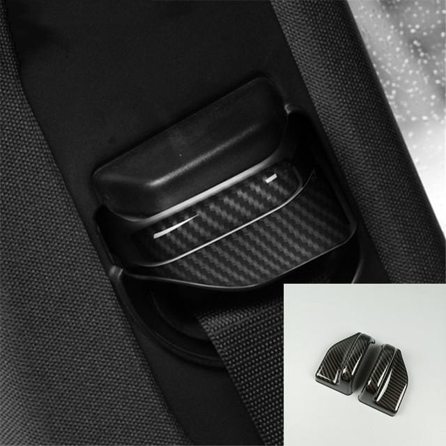 Carbon Fiber Color Center Console Water Cup Frame Decoration Trim For Mercedes Benz GLA X156 CLA C117 A Class W176 RHD LHD