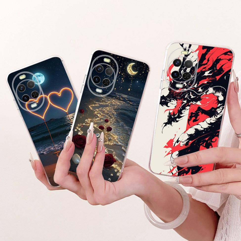 Transparent Case For Huawei Nova 15 Cover Cute Cat Fashion Butterfly Luxury Painted Casing For Huawei Nova15 PSN-AL00