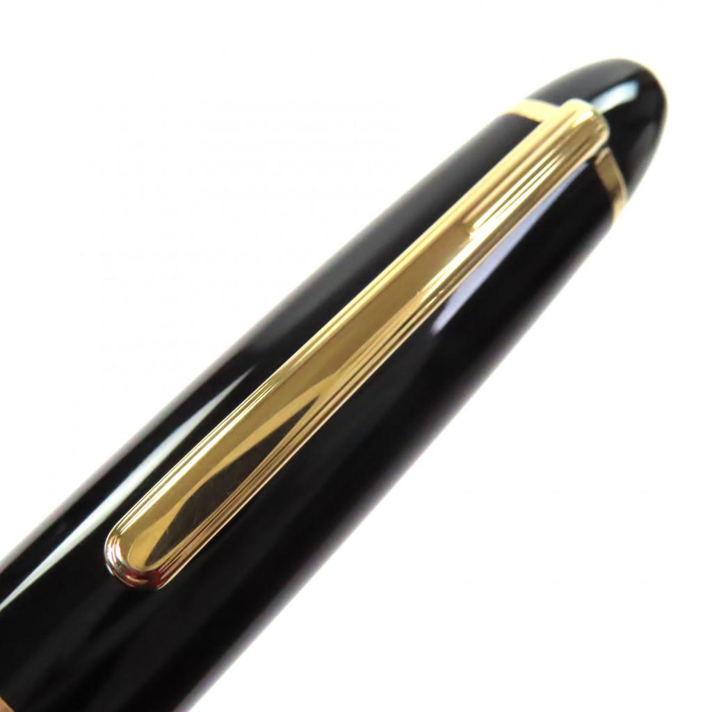 Great MONTBLANC fountain pen Meisterstück 147 Traveler white star black 14K mens Used