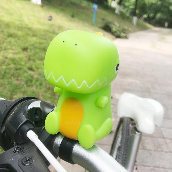 Cartoon Bike Bell Cute Squeeze Bicycle Horn Loud Clear Easy Installation On 0.87" Handlebars Bicycle Bell Lightweight Plastic Silicone Stretchable
