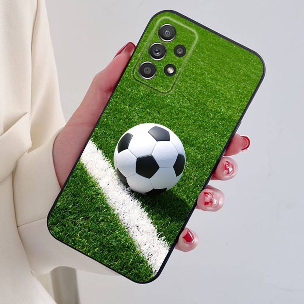 Football Sport Phone Case For Samsung S24,21,22,23,30,Ultra,20,Plus,Note,10,9,Black Soft Silicone Case