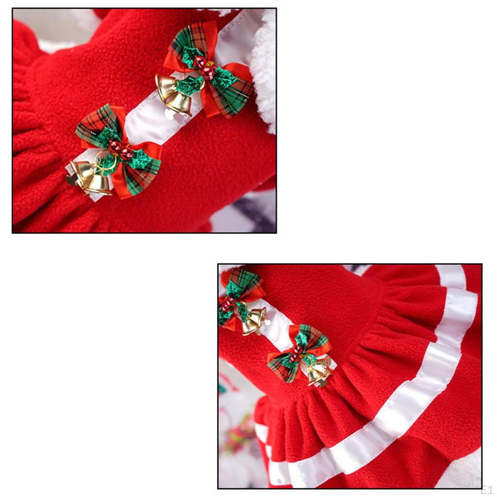 Christmas Dog Costume Dress Puppy Holiday Clothes Cosplay for Dogs