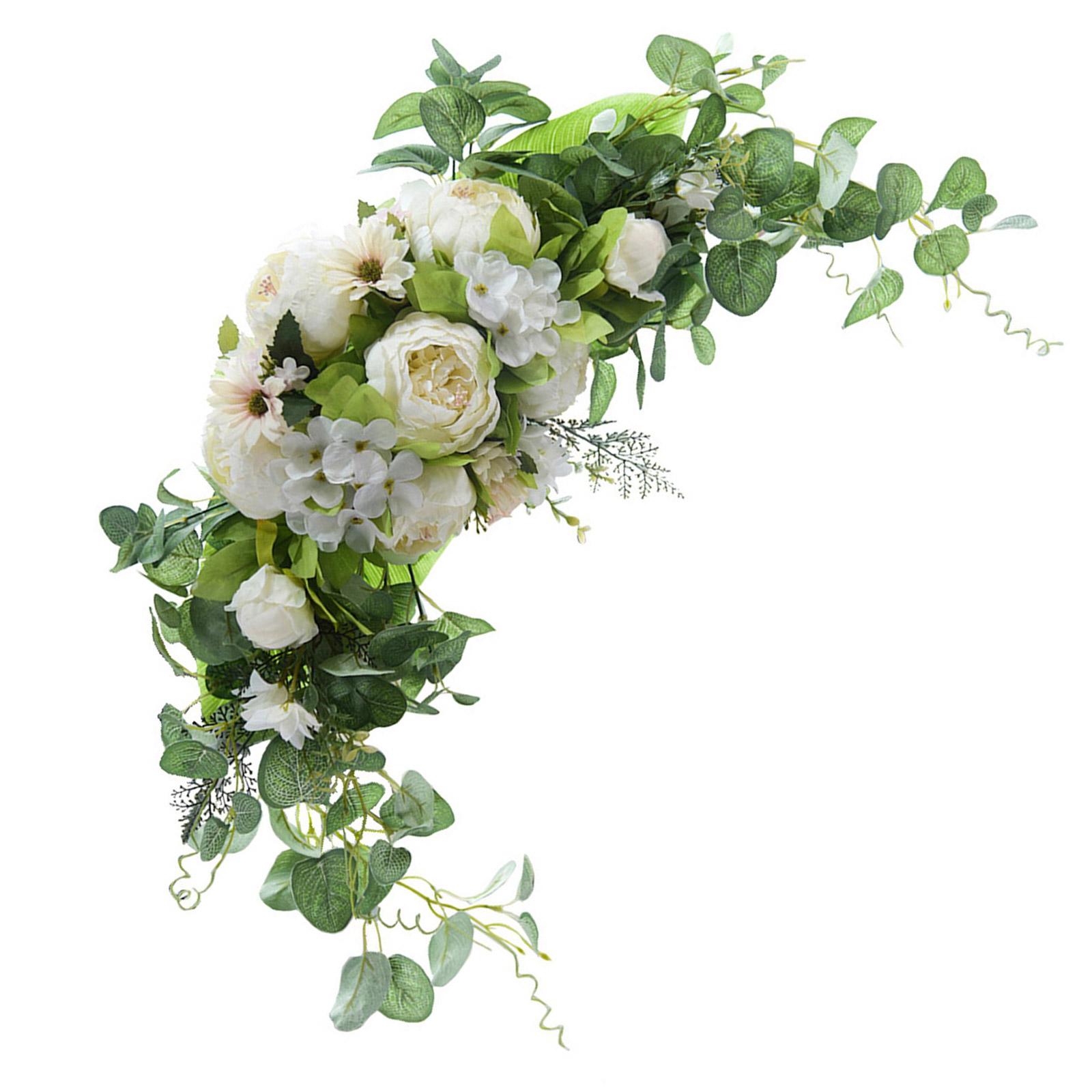 

Искусственная цветочная гирлянда для украшения свадебной арки, для фона свадебного приема, для знака свадебной церемонии, цветочное украшение 2