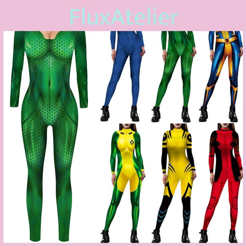 Exquisite X-men Mystique Women Catsuit Jumpsuit 3d Printed Cosplay Costume
