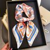 Equestrian Chain Simulation Silk Printing Silk Scarf Square Scarf High-end Shawl Sunscreen Neck Professional Scarf Headscarf Scarf