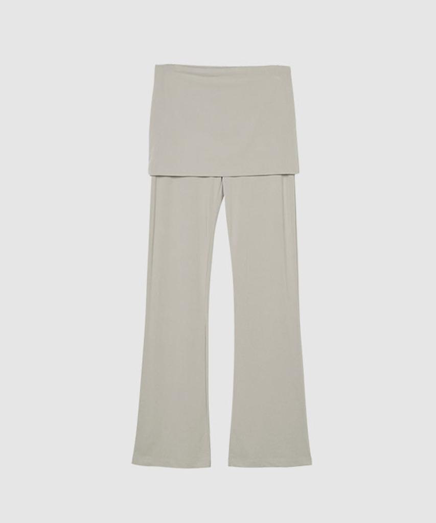 Eine Folded Bootcut Pants (Taupe Beige)