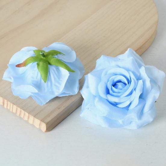 5 Stück Künstliche Rosenblütenköpfe Realistische Falsche Seidenrosenköpfe für Zuhause DIY Blumenwand Hochzeitsparty Geburtstag Babyparty Dekoration