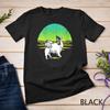 Womens Graphic 365 Dog Breed Papillon Retro Sunset Style Unisex T-shirt