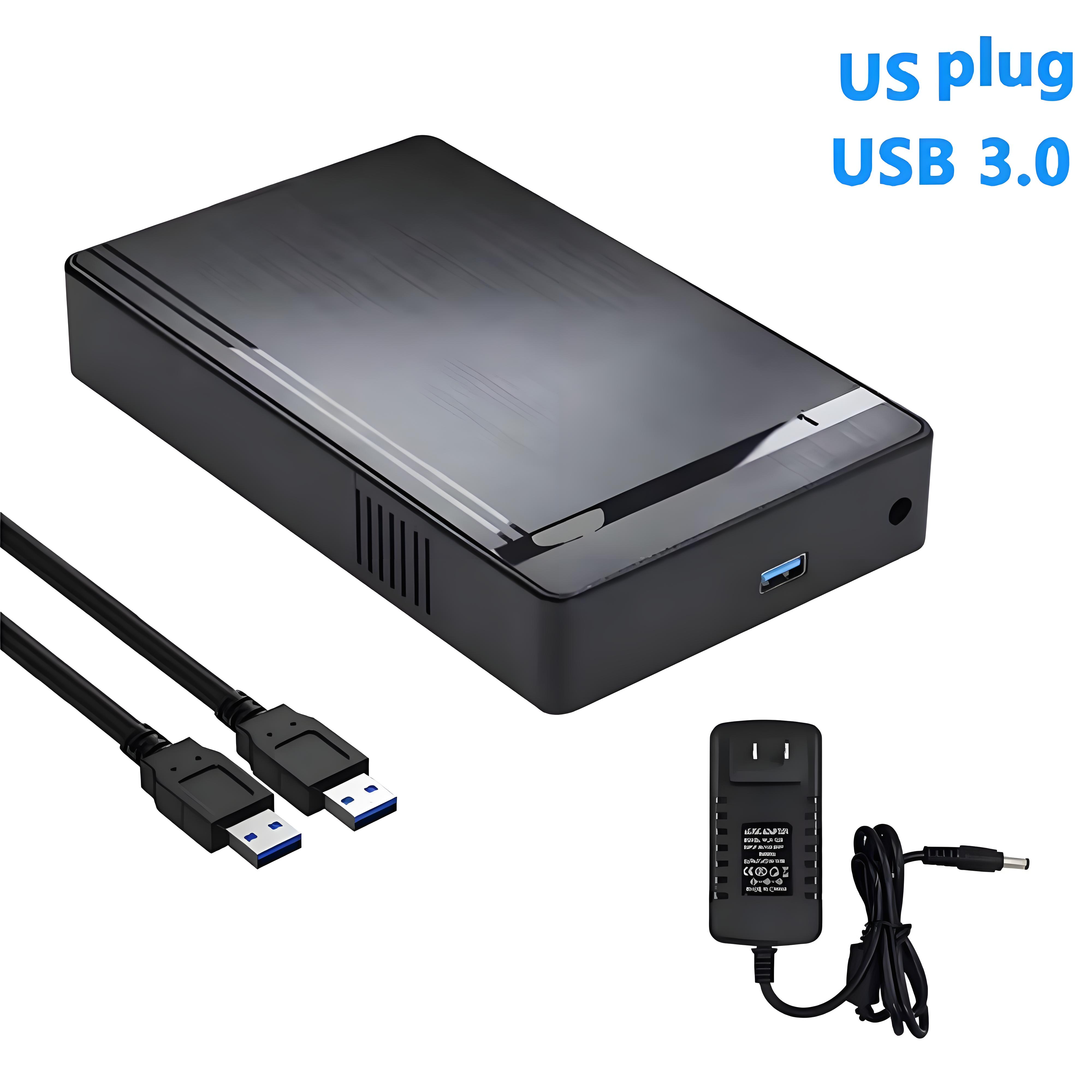 

Новый 3,5-дюймовый корпус для жесткого диска SATA-USB 3.0, адаптер, внешний корпус для жесткого диска SSD 2,5/3,5 дюйма, жесткий диск для ПК, ноутбука