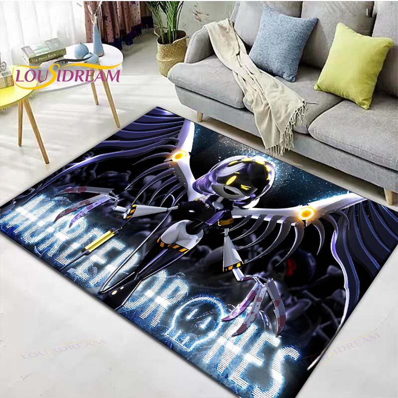 Hot Cartoon Murder Drone Floor Mat INS Style Soft Bedroom Floor House Laundry Room Mat Anti-skid Household Carpets Gift
