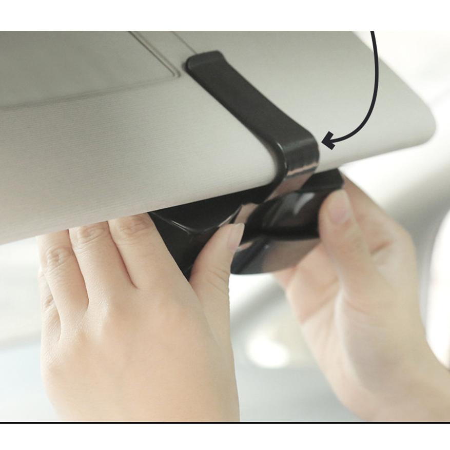 

New Car Mounted Glasses Box Sunshade Ticket Glasses Clip Glasses Storage Box