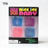 Needoh Nice Ice Baby Fidget Cube Set 4er-Pack Super Solide Knet-Sensorik-Spielzeuge Ungiftig Glitzer Maltose Quetschspielzeug für ADHS Geschenk