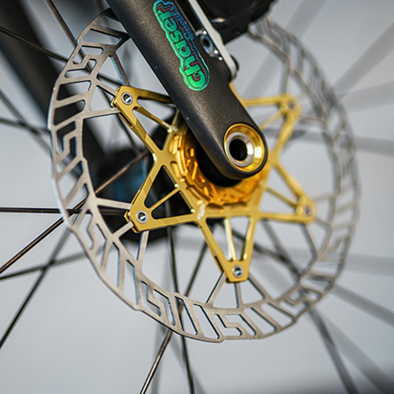 Chaser Bike Ultralight Medium Lock Discs Bicycle Brake Disc Pads Gravel Lightweight Discs 160mm/140MM 83g Without Locking Covers