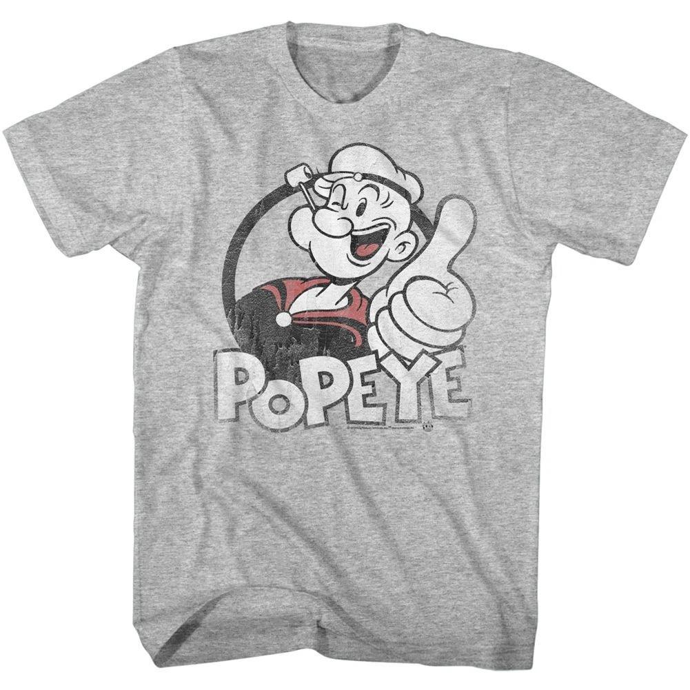 Popeye - Thumbs Up - Short Sleeve - Heather -  - Children s T-shirt 120