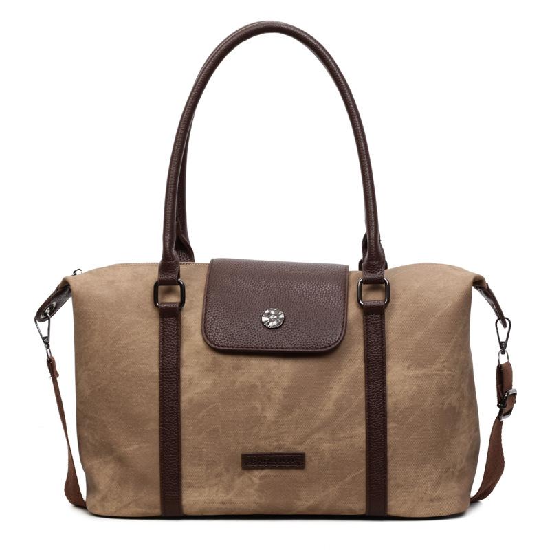 Large Capacity Tote Bag 2025 Women's Korean New Fashion Casual Shoulder Messenger Bag Retro Handbag