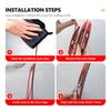 Reflective Stickers Car Door Handle Bowl Anti-Scratch Protector For Hyundai N Line Sonata Azera Coupe SantaFe Genesis Accent fgu8